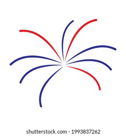 Fireworks icon vector illustration sign