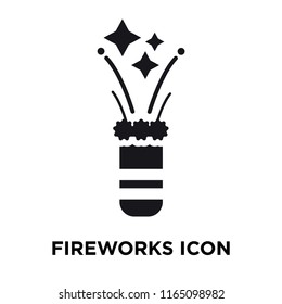 Fireworks icon vector isolated on white background, Fireworks transparent sign , celebration pictograms