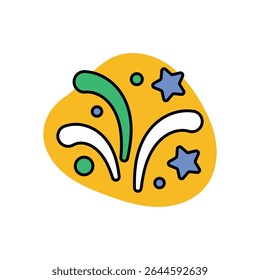 Fireworks Icon vector stock illustration