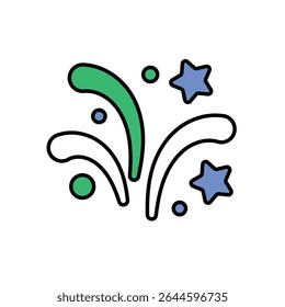 Fireworks Icon vector stock illustration