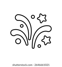 Ilustração de estoque de vetor de ícone do Fireworks