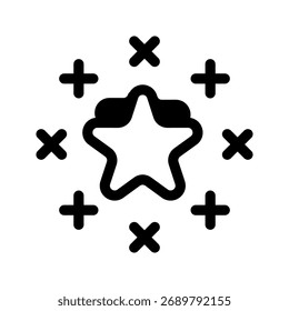 Ilustração de design de símbolo de vetor de ícone do Fireworks