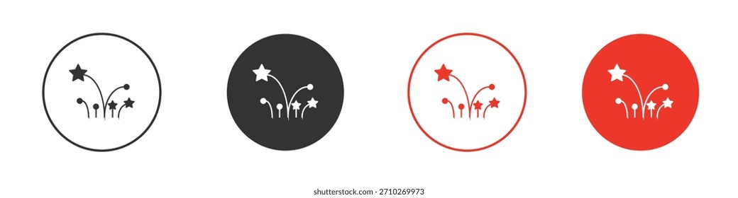 Feuerwerk-Symbol. Webvektordesign