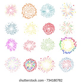 Fireworks icons set