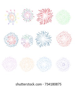 Fireworks icons set