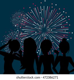 Fireworks illustration