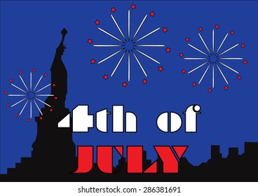 Fireworks for the Independence Day
