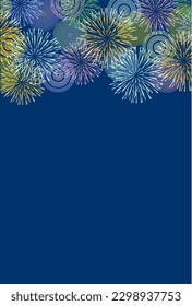 Fireworks Japanese Pattern Summer Background