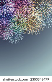 Fireworks Japanese Pattern Summer Background