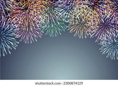 Fireworks Japanese Pattern Summer Background