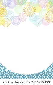 Fireworks Japanese Pattern Summer Background
