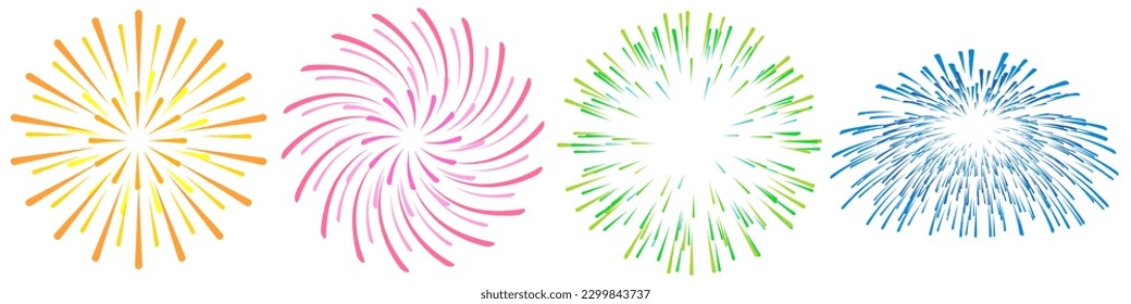 Fireworks Japanese Pattern Summer Icon