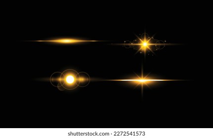  fireworks and light effect design eps vector