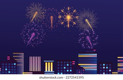  fireworks and light effect design eps vector
