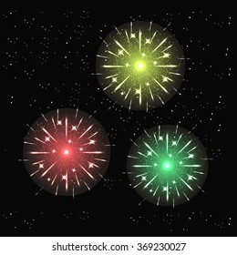 Fireworks light up the sky with dazzling display