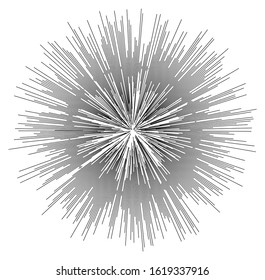 Fireworks line icon, outline vector sign, linear pictogram. Design elements logo/ Abstract Circular on white background isolated. Creative band art. Vector illustration EPS 10. digital for promotion