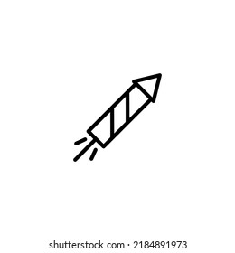 Fireworks line icon vector design