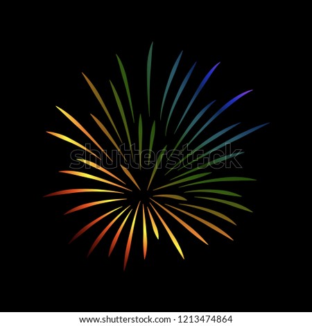 fireworks logo icon design template vector stock vector royalty