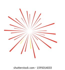 fireworks logo stock illustration design