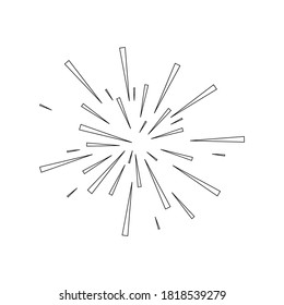 fireworks logo stock illustration design