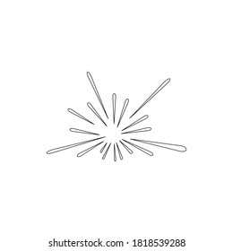 fireworks logo stock illustration design