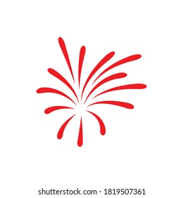 fireworks logo stock illustration design