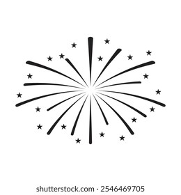 ícone de modelo de logotipo do fireworks design de ilustração