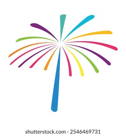 ícone de modelo de logotipo do fireworks design de ilustração