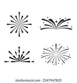 ícone de modelo de logotipo do fireworks design de ilustração