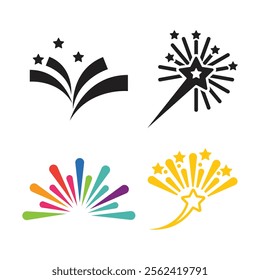 fireworks logo template icon illustration design