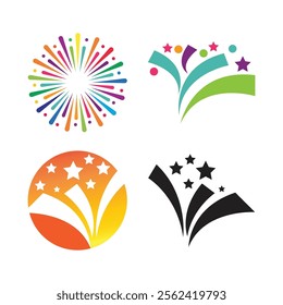 fireworks logo template icon illustration design