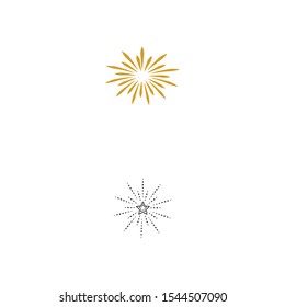 Fireworks Logo Template vector symbol nature