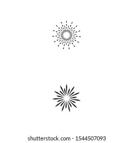 Fireworks Logo Template vector symbol nature