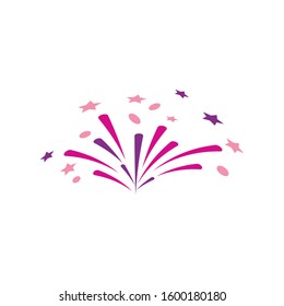 Fireworks Logo Template vector symbol nature