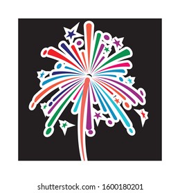 Fireworks Logo Template vector symbol nature