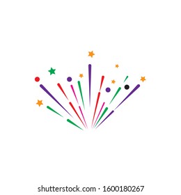 Fireworks Logo Template vector symbol nature