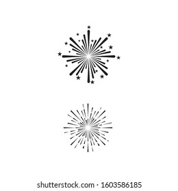 Fireworks Logo Template vector symbol nature