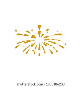 Symbole vectoriel du modèle de logo Fireworks.