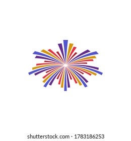 Fireworks Logo Template vector symbol.