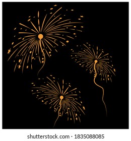 Fireworks Logo Template vector symbol nature