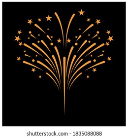 Fireworks Logo Template Vektorsymbol