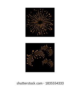 Fireworks Logo Template vector symbol nature
