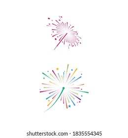 Fireworks Logo Template vector symbol nature