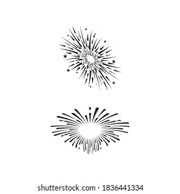Fireworks Logo Template vector symbol nature