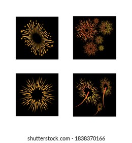 Fireworks Logo Template vector symbol nature