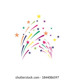 Fireworks Logo Template vector symbol nature