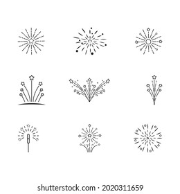 Fireworks Logo Template vector symbol
