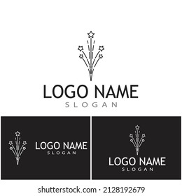 Símbolo vector de plantilla de logotipo de Fireworks