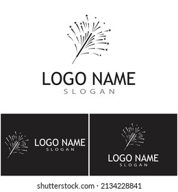 Símbolo vector de plantilla de logotipo de Fireworks