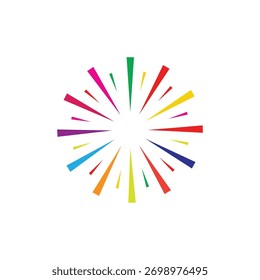 Fireworks logo vector background and symbol